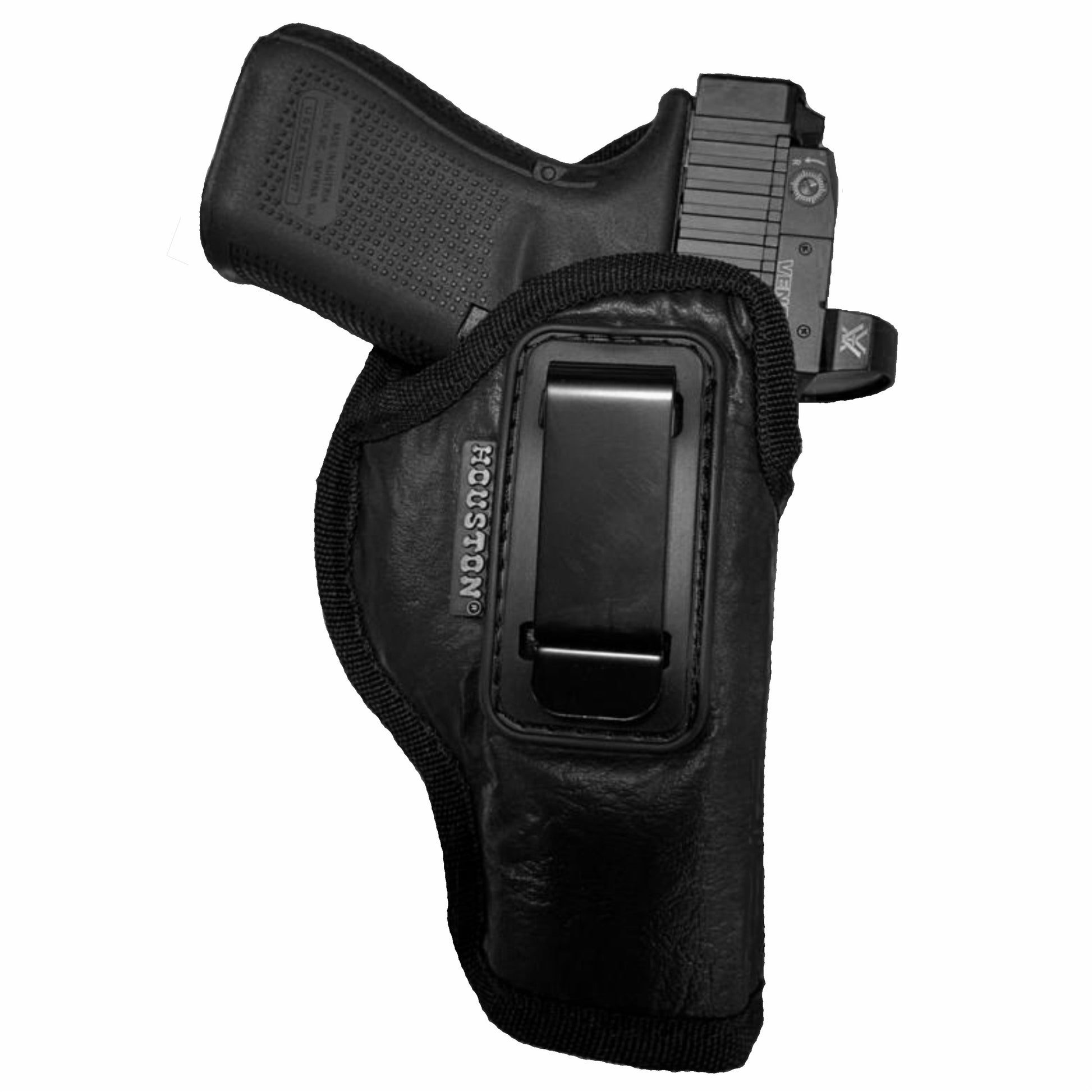 Optic Cut ECO - LEATHER Holster IWB with metal clip – Houston Gun